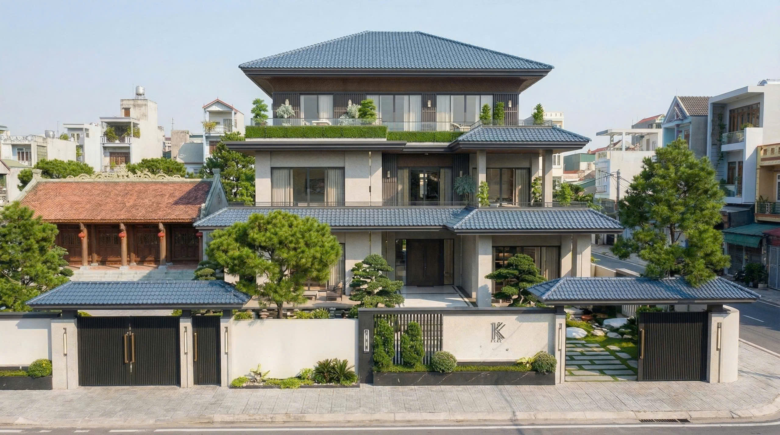 dong-vien-villa-biet-thu-hien-dai-ket-hop-nha-tho-5-gian