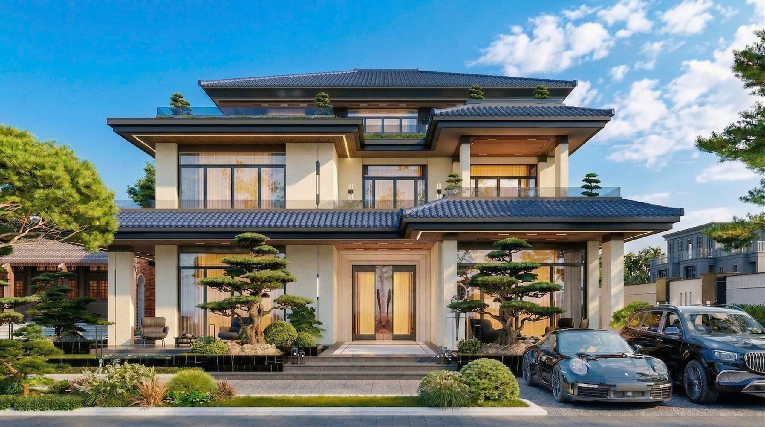 dong-vien-villa-biet-thu-hien-dai-ket-hop-nha-tho-5-gian5