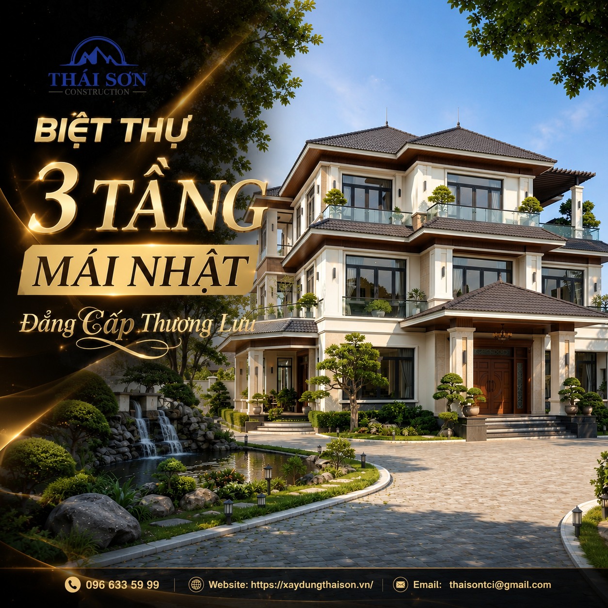 Biệt thự mái Nhật 3 tầng - đẳng cấp thượng lưu - Autum Villa